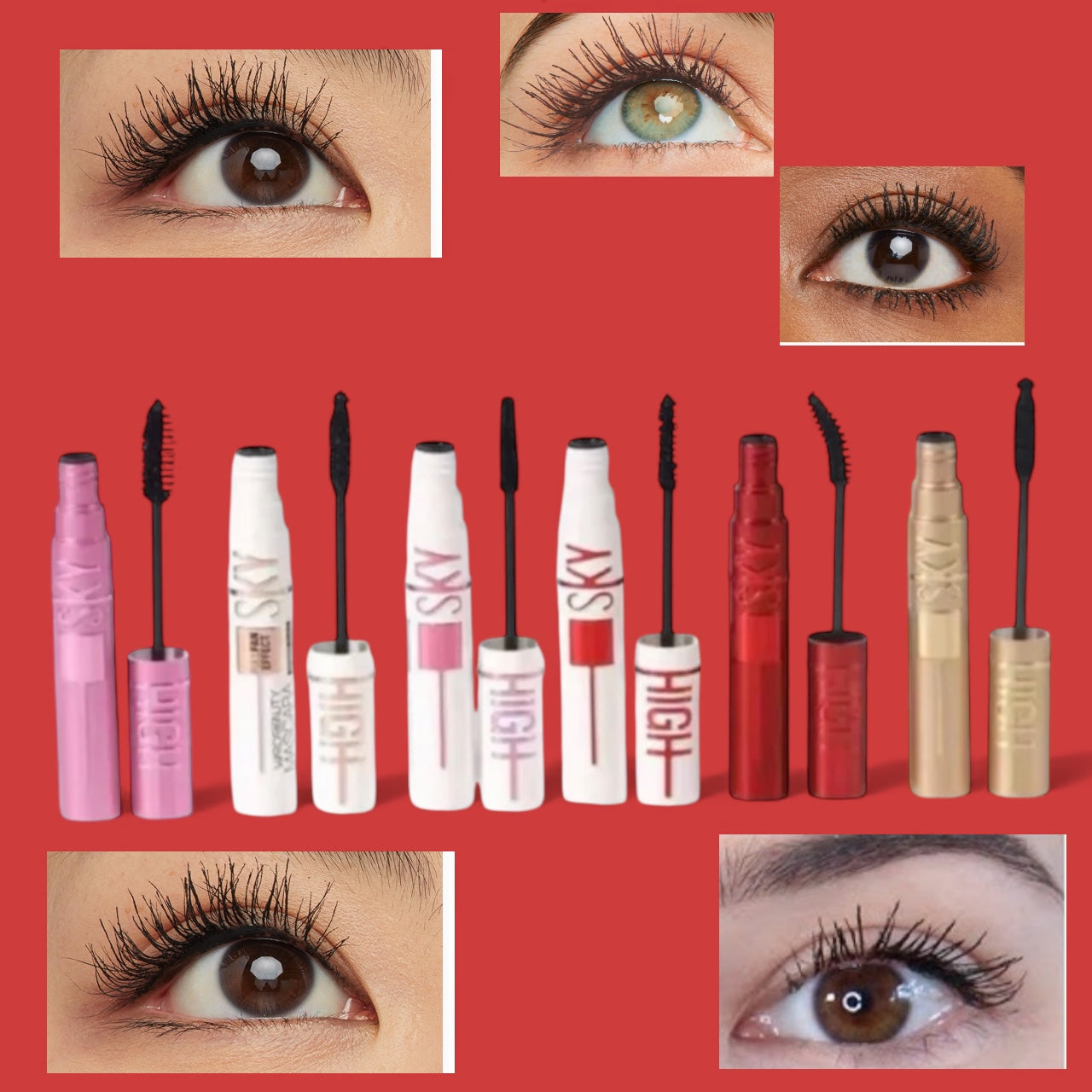 6-pc Sky High Dramatic Lashes So Lifted Black Noir Mascara Set!