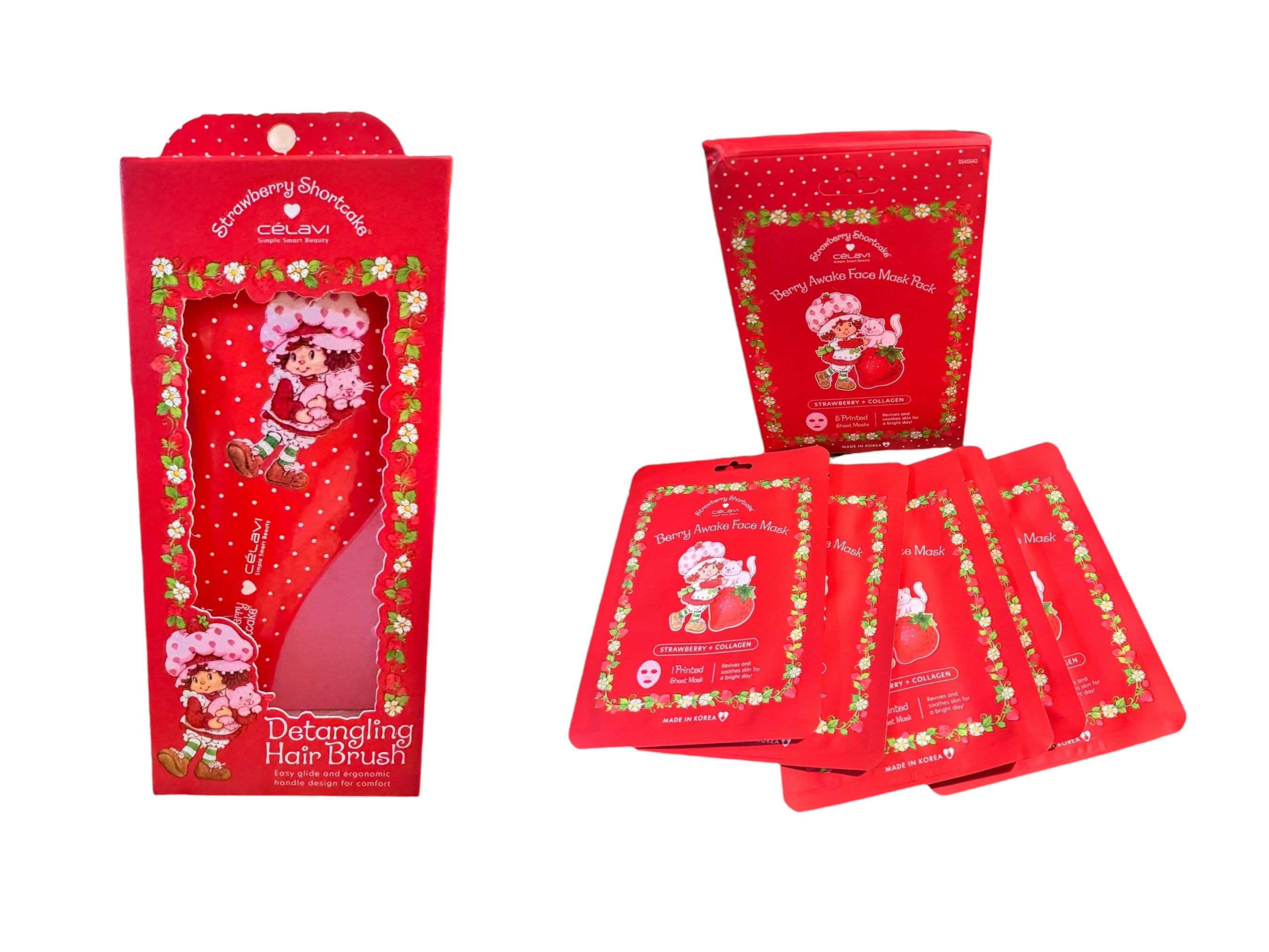 Strawberry Shortcake skincare,Cosmetic 3-Pc Sets